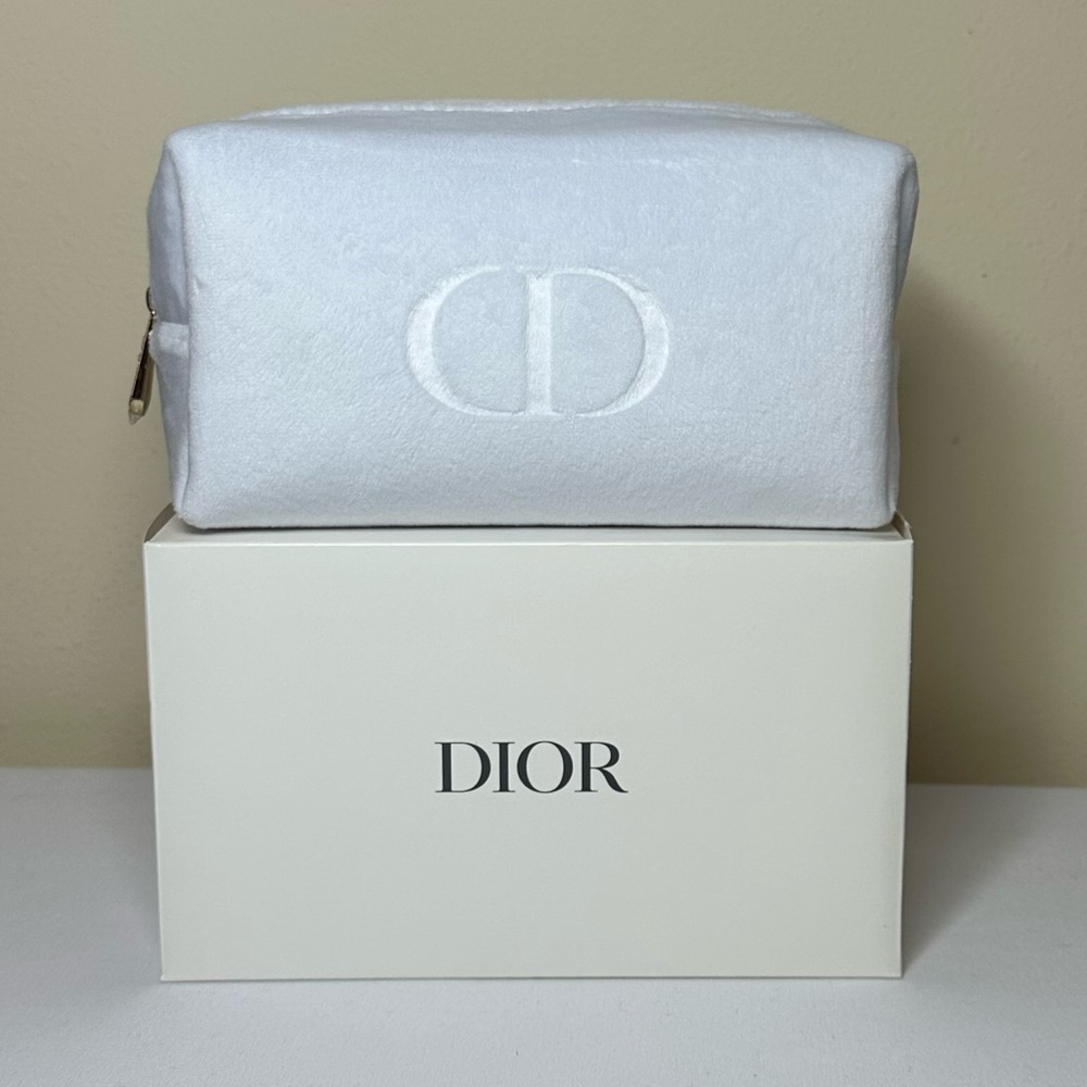 Dior soft white pouch